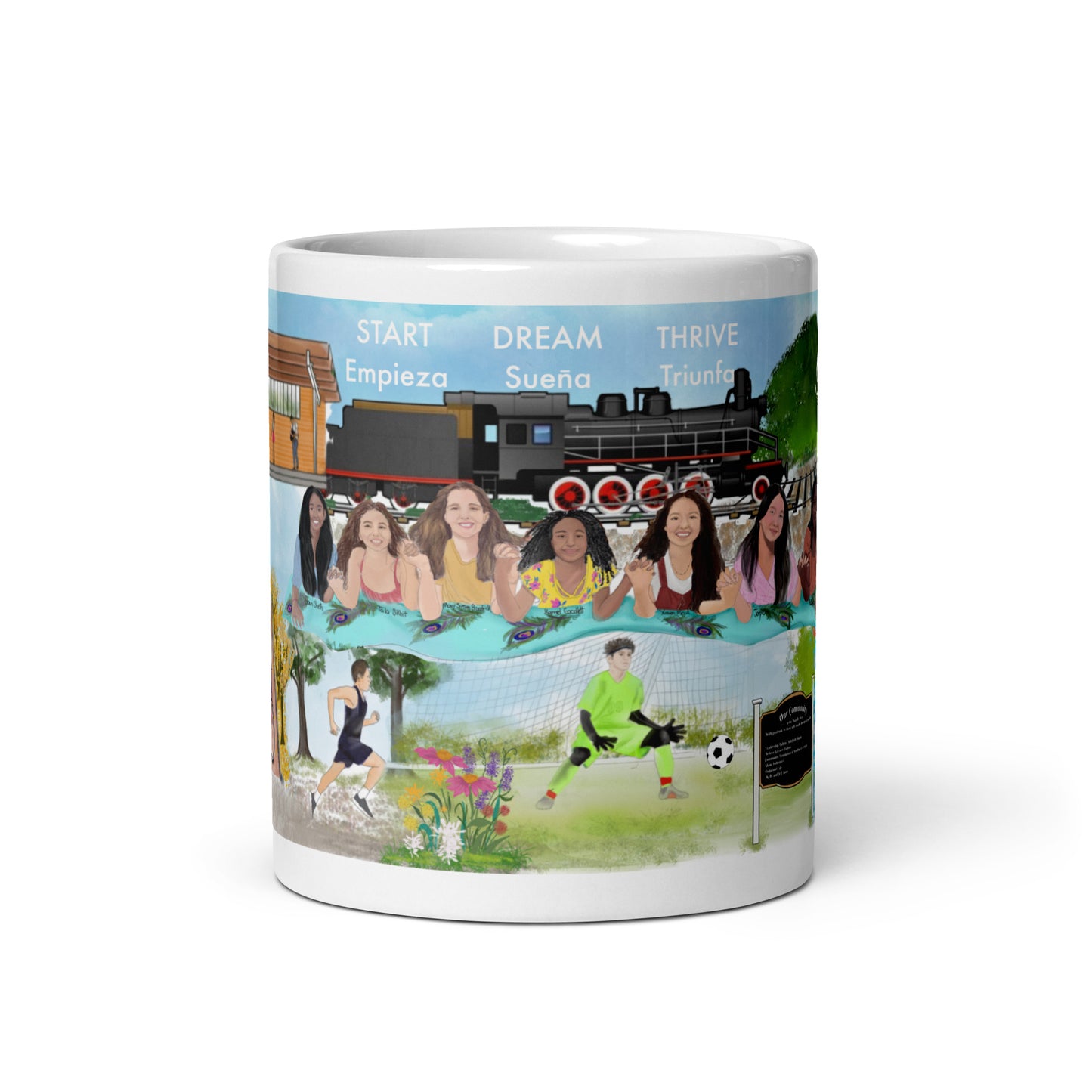 My community white glossy mug