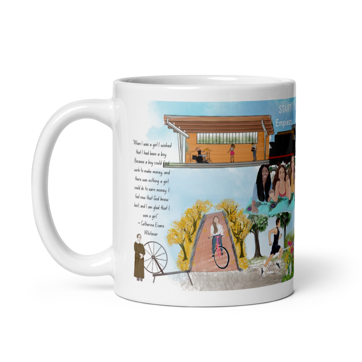 My community white glossy mug