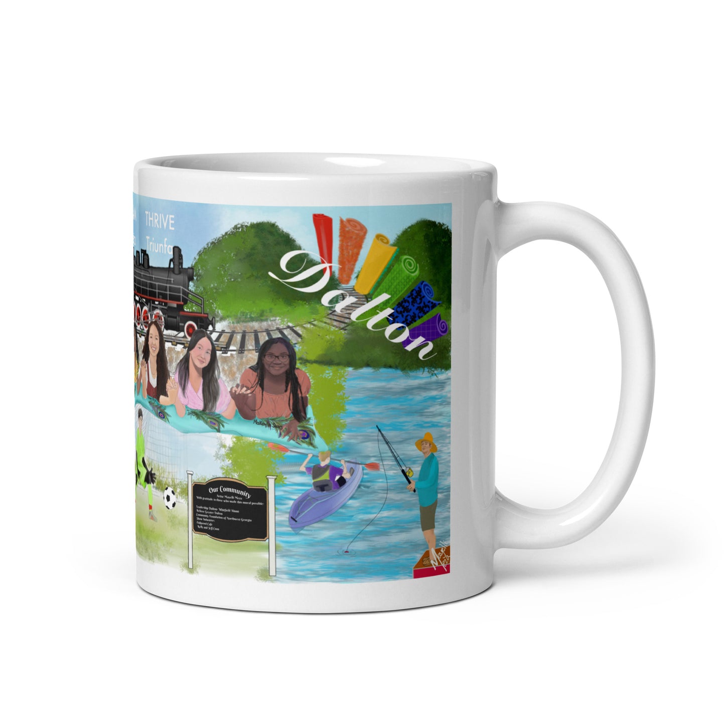 My community white glossy mug