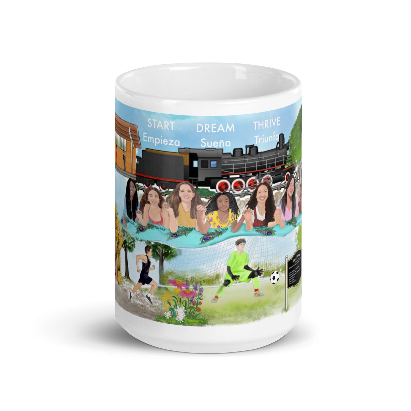 My community white glossy mug