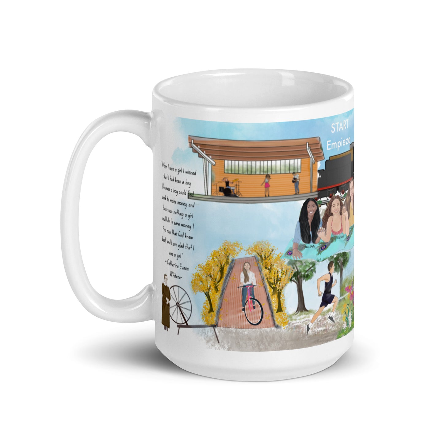 My community white glossy mug