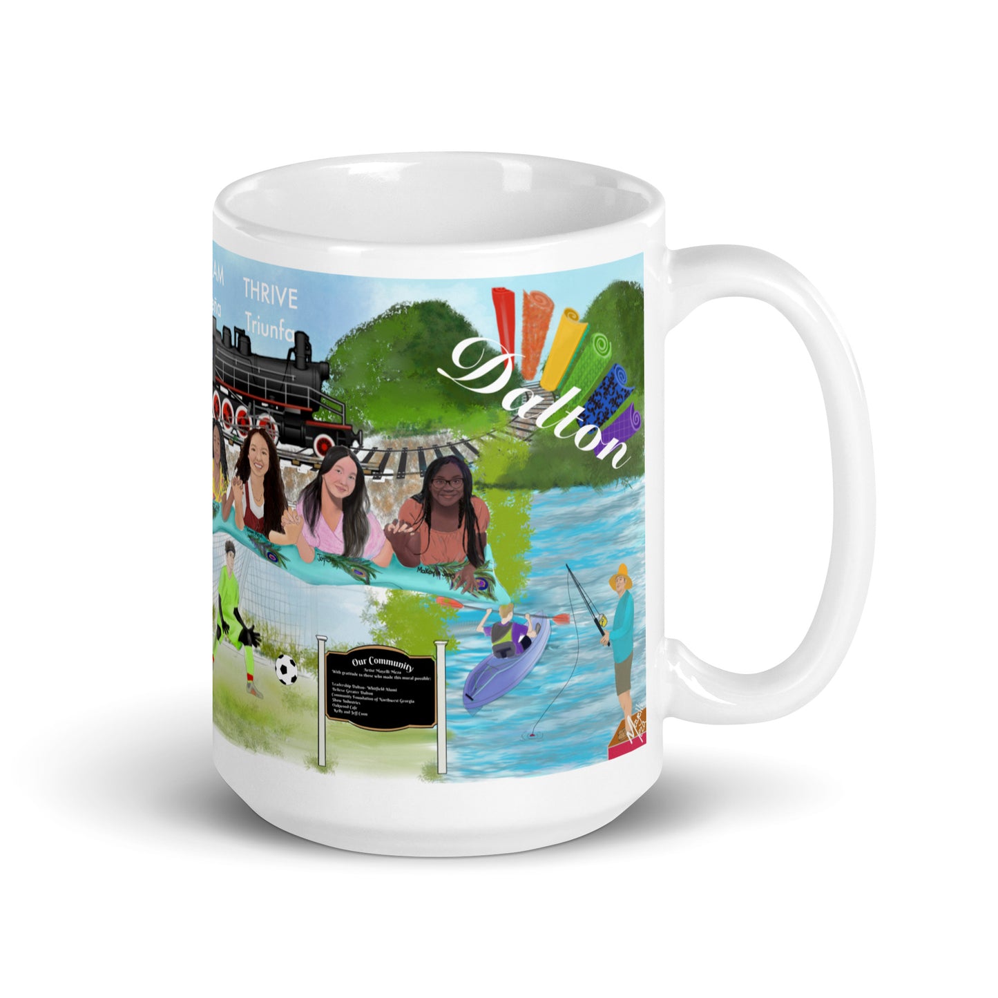 My community white glossy mug