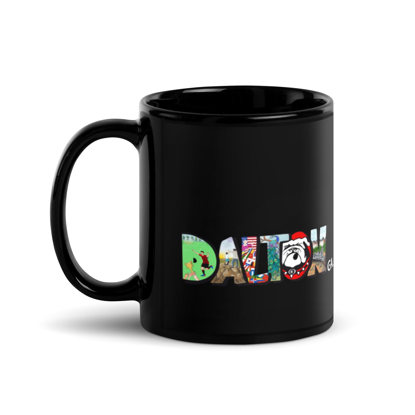 My Dalton Black Glossy Mug